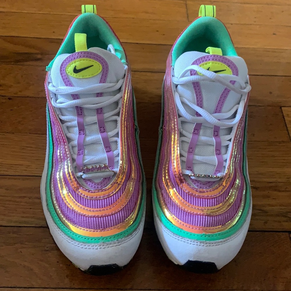 Air Max 97 purple/ metallic / green